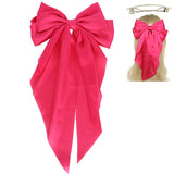 Fabric Bow Ribbon Barrette Hair Clip