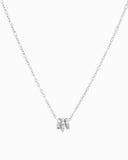 CZ & Pearl 3 Charm Necklace