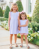 Evie Dress- Lavender Gingham w/ Light Pink