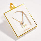 Gold Filled Teardrop CZ Pendant Necklace