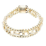 Sutton Gold Multi Layer Bracelet