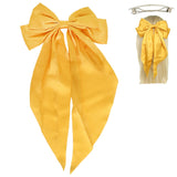 Fabric Bow Ribbon Barrette Hair Clip