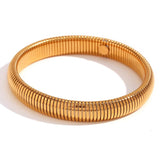 18K Gold Plated Stainless Steel Bangle