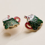 Christmas Tree Mug Stud Earrings
