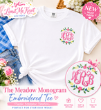 The Meadow Monogram Embroidered Tee