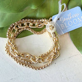 Sutton Gold Multi Layer Bracelet