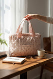 Blush Bloom Quilted Everyday Bag