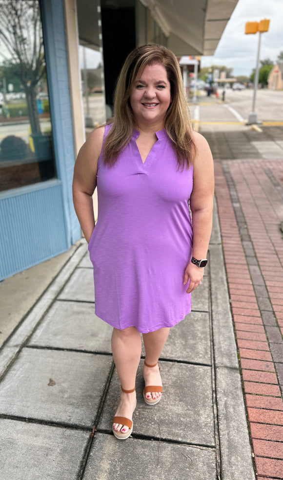 Lizzy Tank Dress (Lavender)