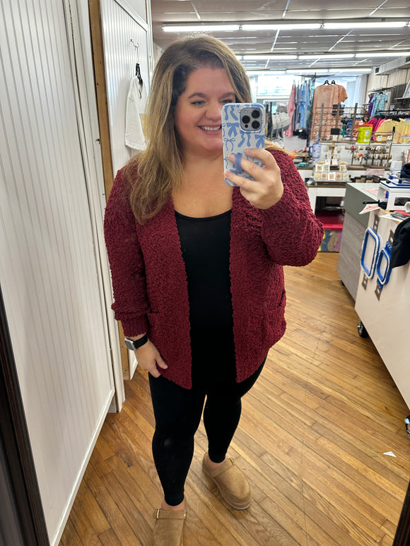 Cabernet Popcorn Sweater