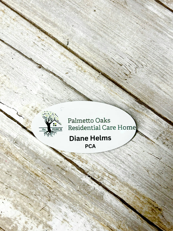 Palmetto Oaks Name Badge