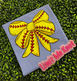 Home Run Bow Tee 🥎🎀