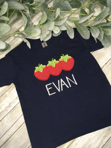 Embroidered "Fruit" Birthday Shirt