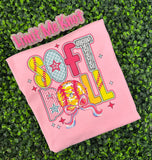 Softball Sparkle Spirit Tee 🎀🥎
