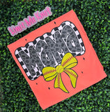 Checkered Charm Softball Mama Tee