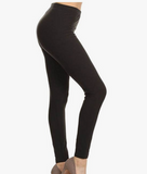 Black Buttery Soft Leggings (One Size fits sizes 0-14)