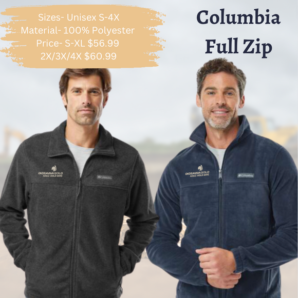 Columbia Unisex Fleece Full Zip Jacket