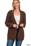 Chestnut Brown Popcorn Sweater