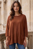 Cinnamon Spice Pocket Top S-L