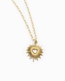 Heart Sunburst Necklace