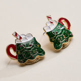 Christmas Tree Mug Stud Earrings