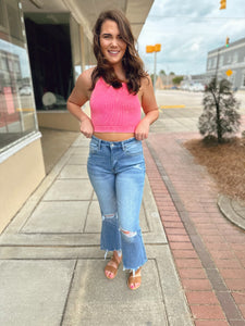 Fast and Fuchsia Cropped Top