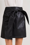 Dream On Faux Leather Mini Skirt